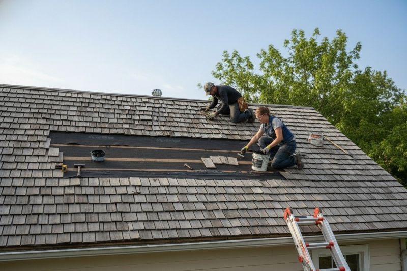 Wood Shake Roof Repair in Newbury, OH