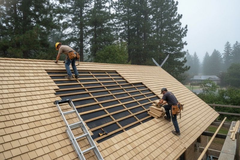 Wood Shake Roof Repair in Northfield, OH