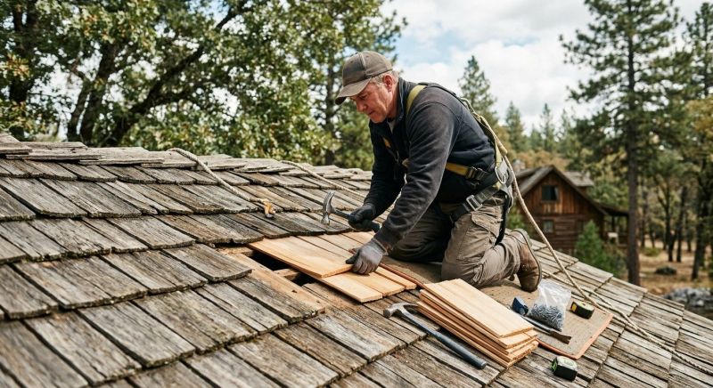 Wood Shake Roof Repair in Perry, OH