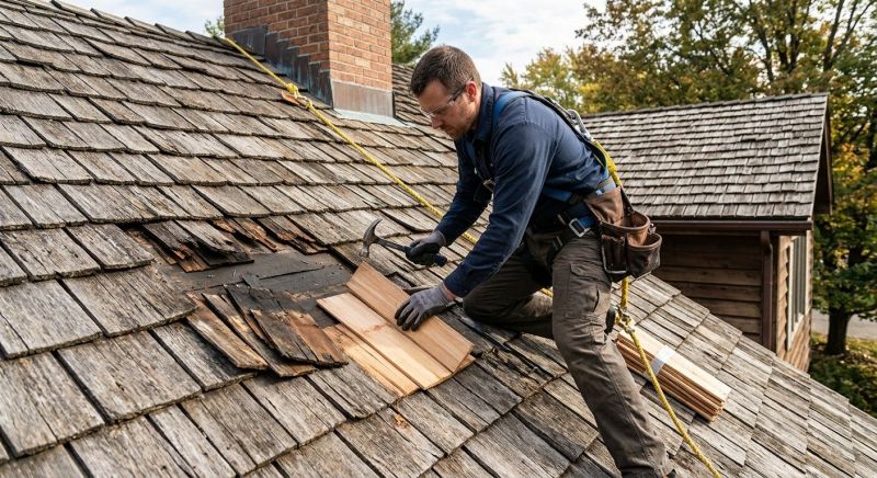 Wood Shake Roof Repair in Solon, OH