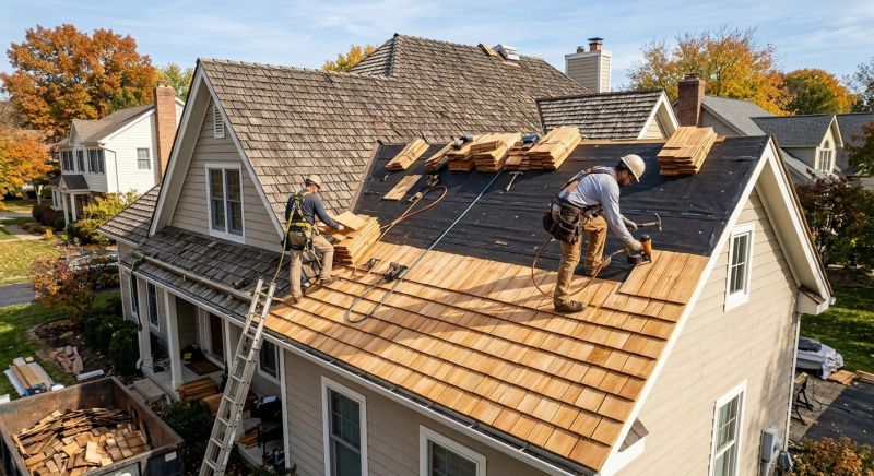 Wood Shake Roof Replacement in Madison, OH