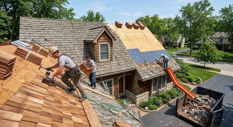 Wood Shake Roof Replacement in Twinsburg, OH